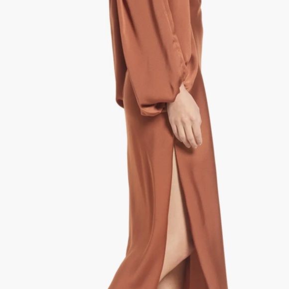 Shona Joy Twist Front Long Sleeve Cocktail Dress - Picture 8 of 10